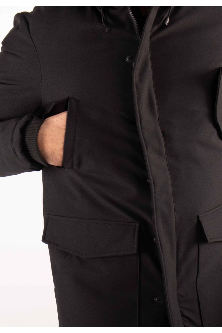 Parka Homme Paragoose BUTCHER – Noir, Outdoor avec Poches Fonctionnelles