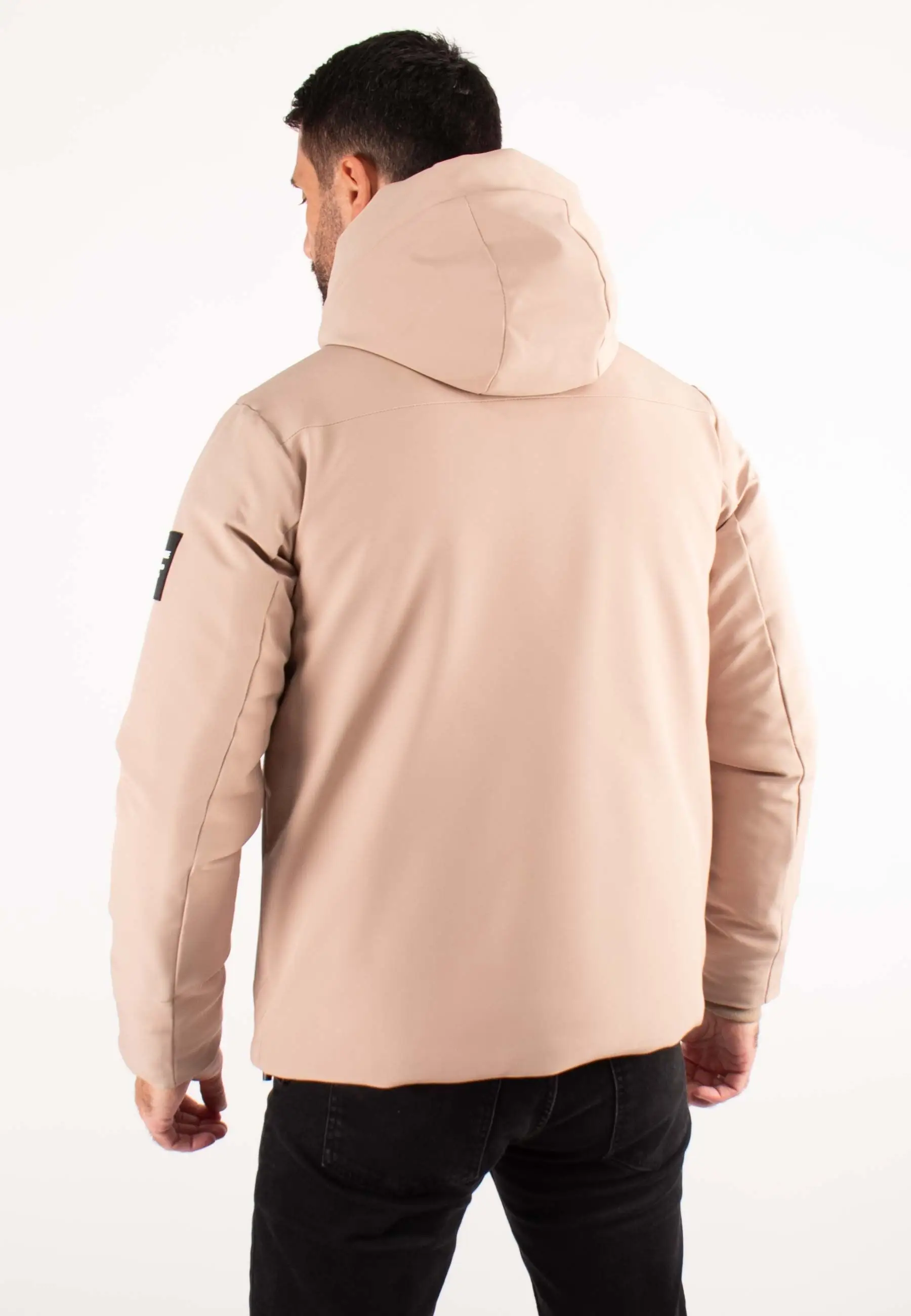 Doudoune Homme Paragoose STREAM – Beige, Moderne avec Cordons Contrastés
