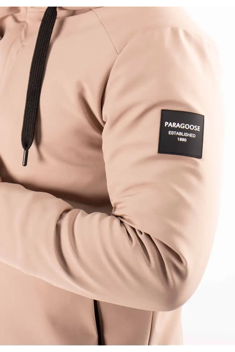 Doudoune Homme Paragoose STREAM – Beige, Moderne avec Cordons Contrastés