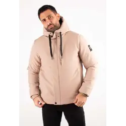 Doudoune Homme Paragoose STREAM – Beige, Moderne avec Cordons Contrastés