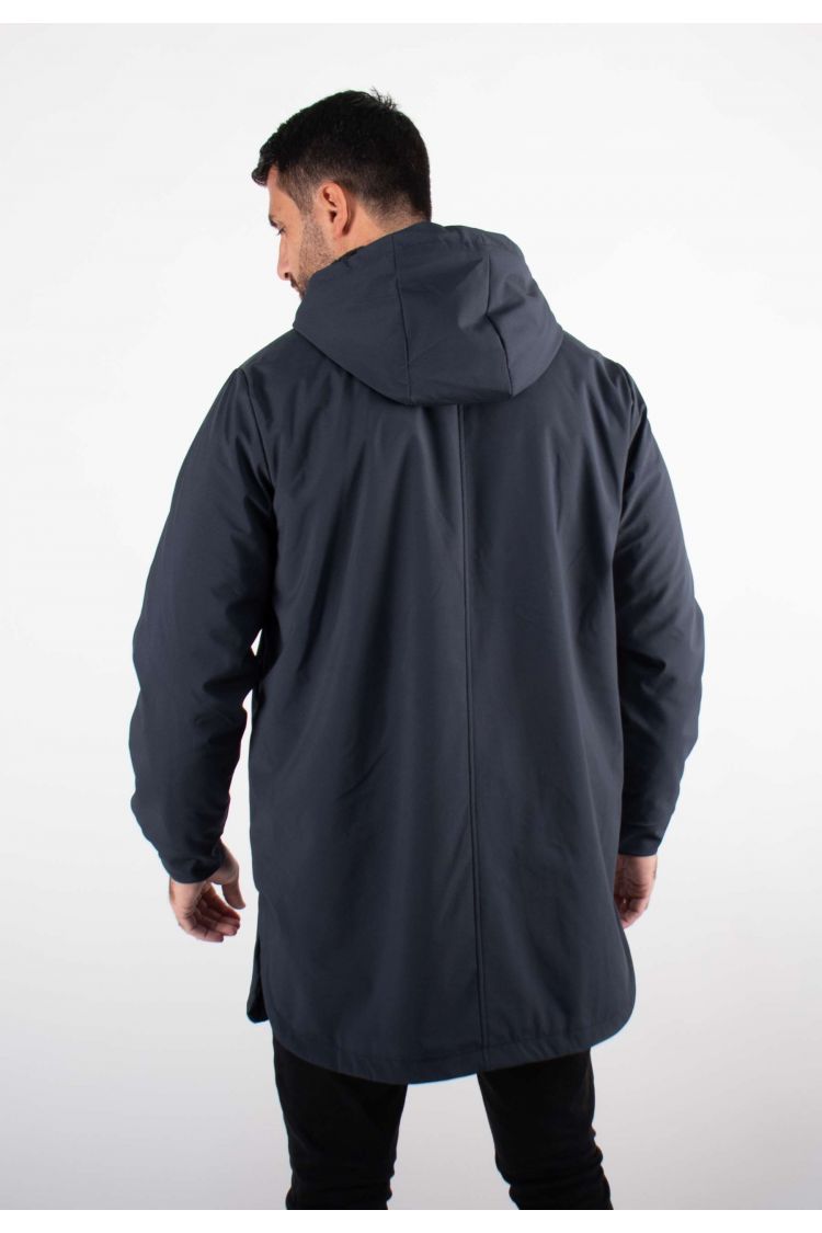 Parka Mi-Longue Homme Mazalito – Navy, Style Minimaliste
