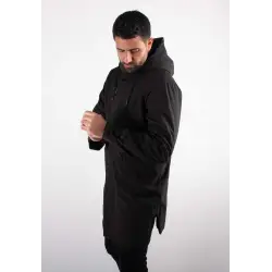Parka Mi-Longue Homme Mazalito – Noir, Minimaliste et Élégante