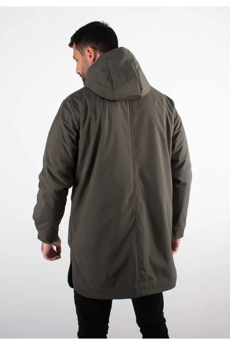 Parka Mi-Longue Homme Mazalito – Kaki, Minimaliste et Moderne