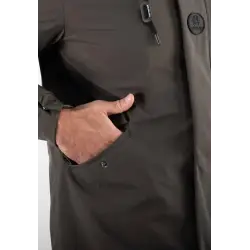 Parka Mi-Longue Homme Mazalito – Kaki, Minimaliste et Moderne