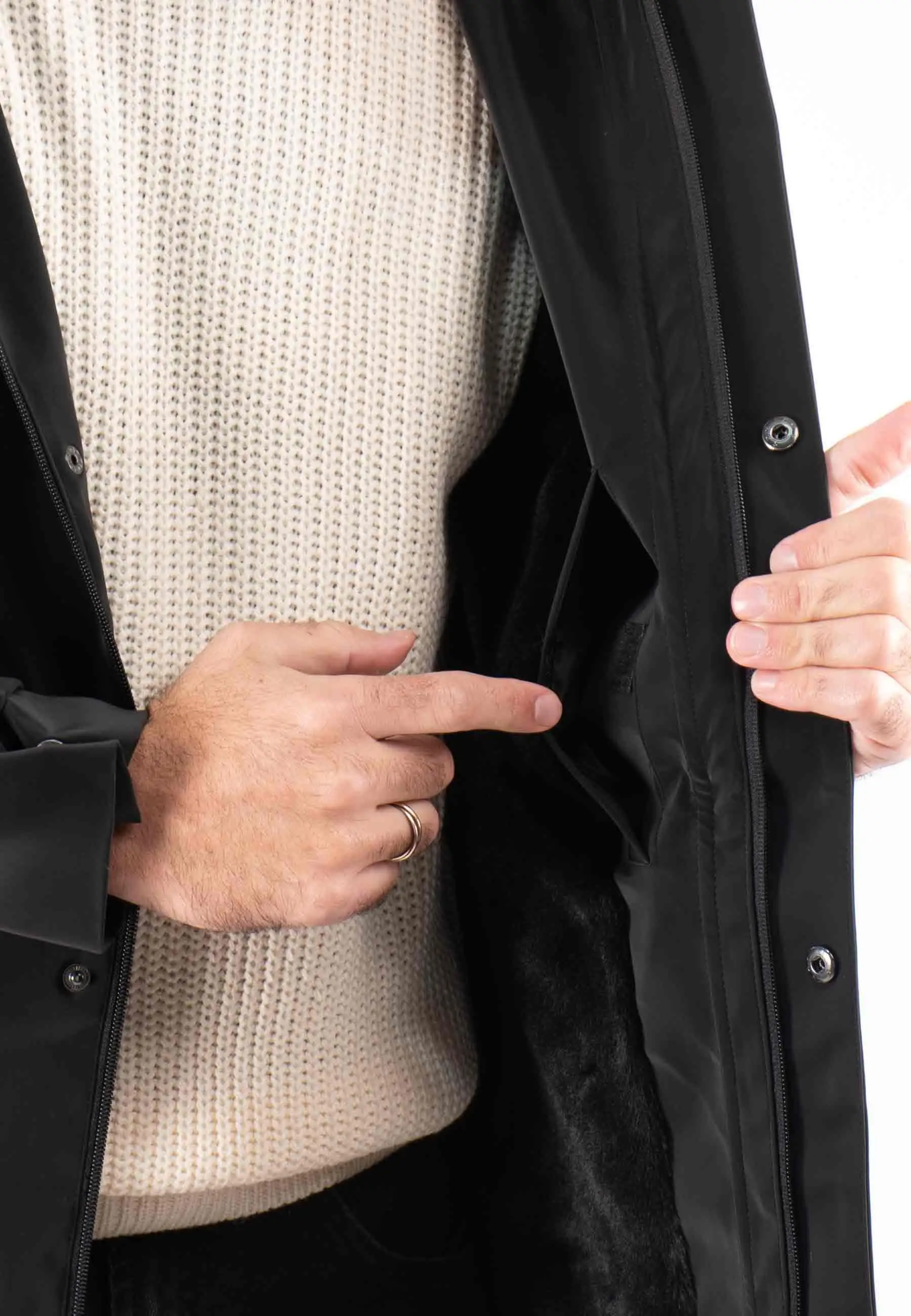 Parka Imperméable Homme Mazalito – Noir, Effet Déperlant