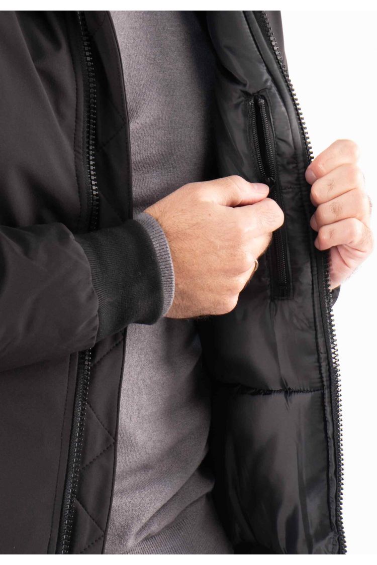 Doudoune Courte Homme Paragoose MARLON – Noir, Style Urbain et Chaude