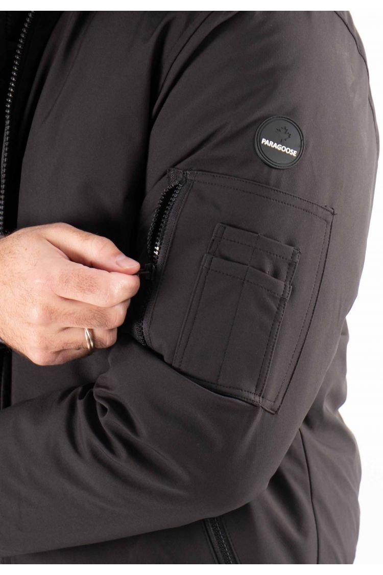 Doudoune Courte Homme Paragoose MARLON – Noir, Style Urbain et Chaude
