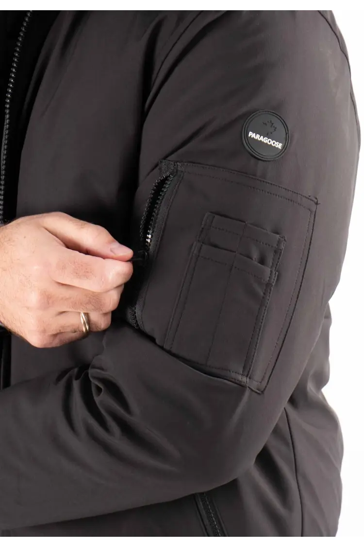 Doudoune Courte Homme Paragoose MARLON – Noir, Style Urbain et Chaude