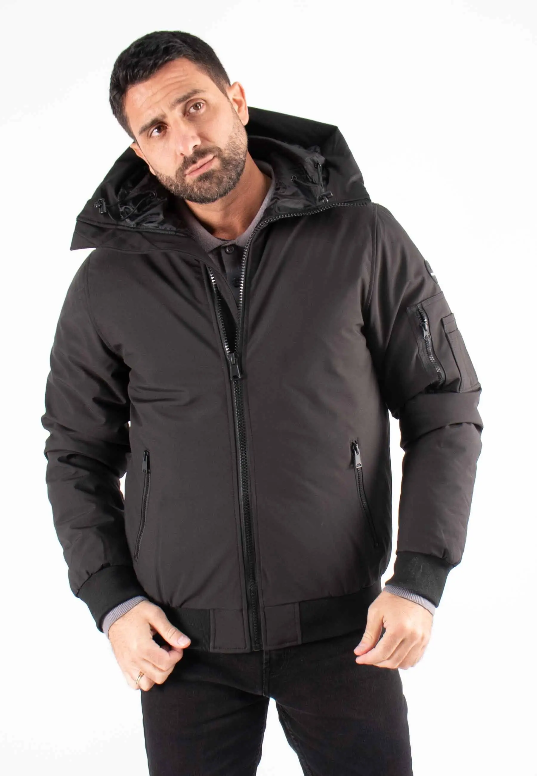 Doudoune Courte Homme Paragoose MARLON – Noir, Style Urbain et Chaude