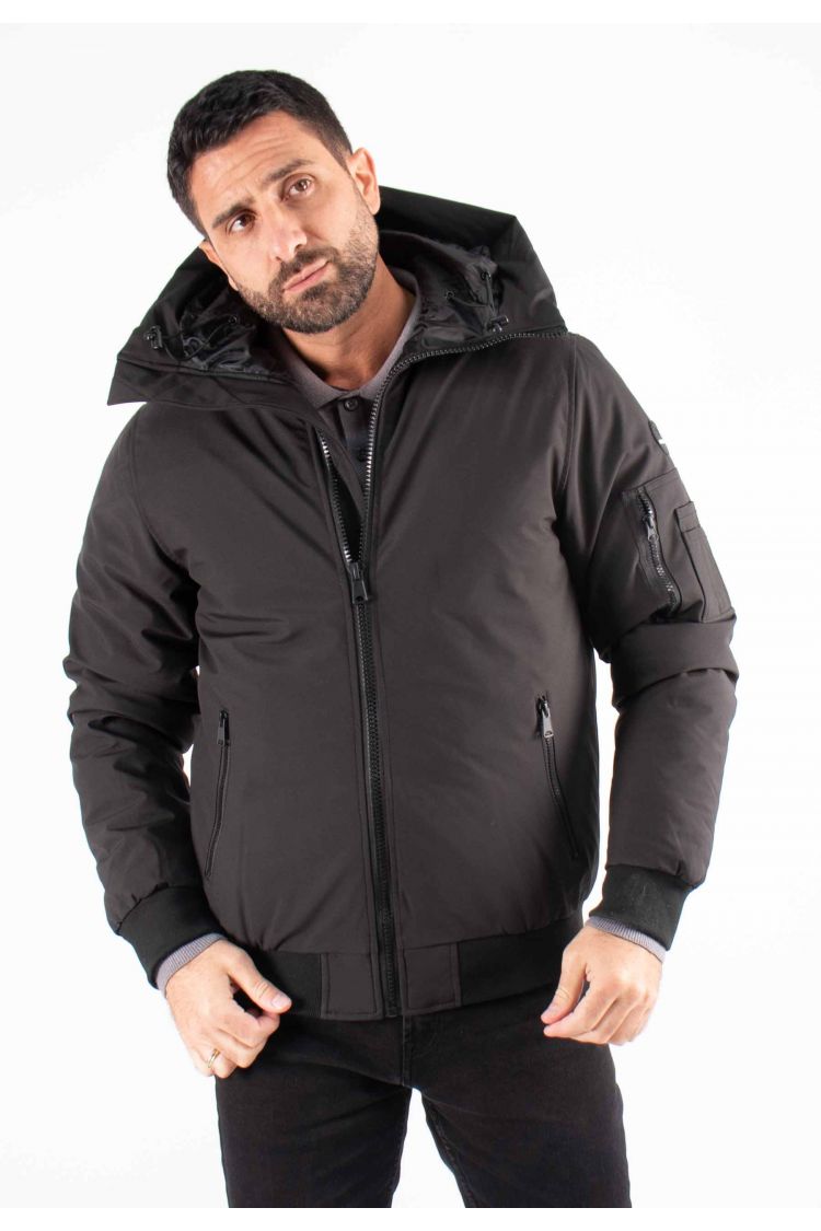 Doudoune Courte Homme Paragoose MARLON – Noir, Style Urbain et Chaude