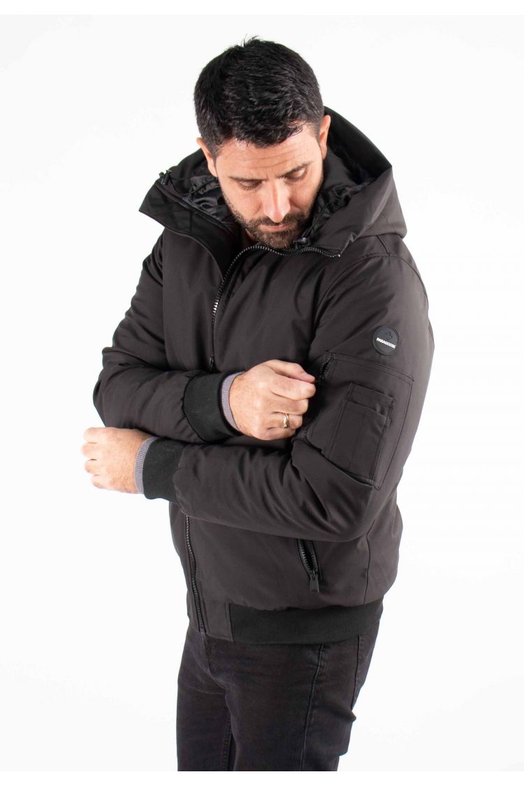 Doudoune Courte Homme Paragoose MARLON – Noir, Style Urbain et Chaude