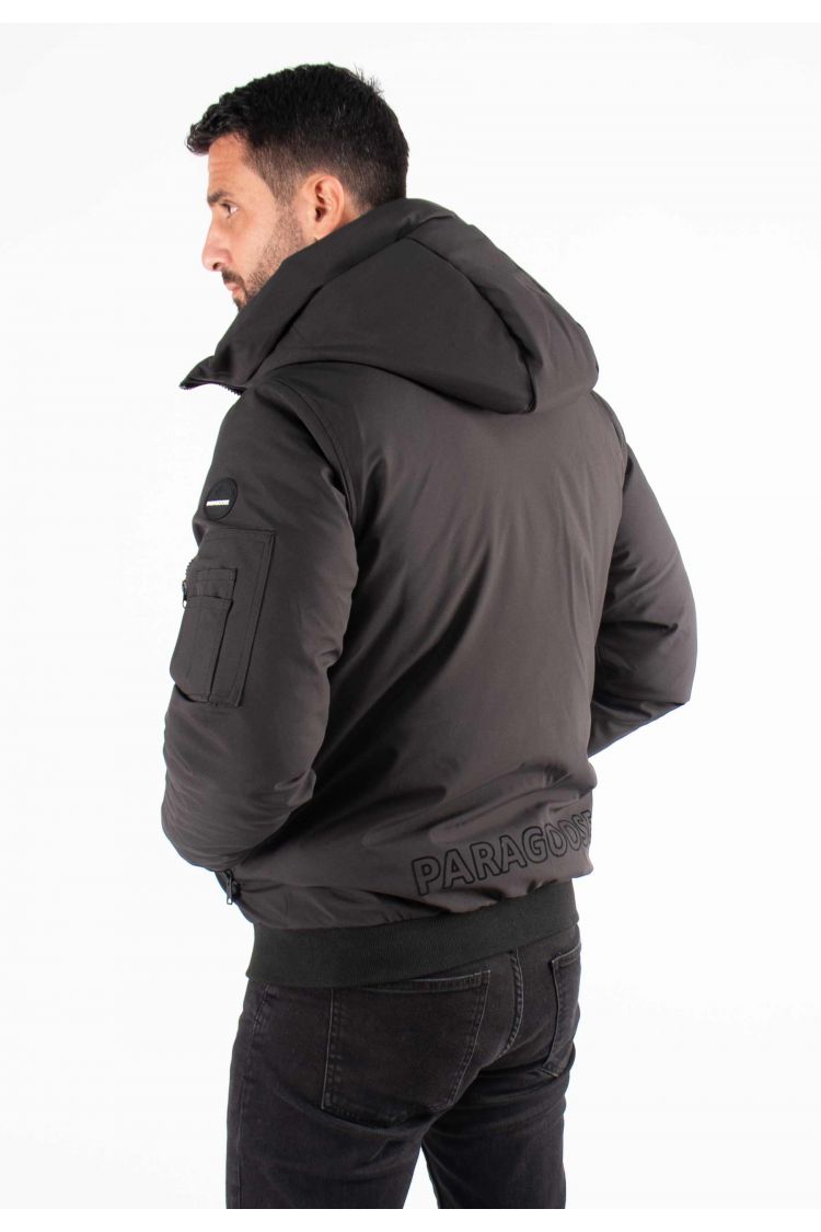 Doudoune Courte Homme Paragoose MARLON – Noir, Style Urbain et Chaude