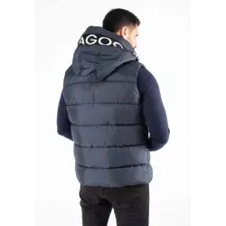 Gilet Sans Manches Homme Paragoose SPOT – Matelassé Navy avec Capuche