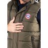 Gilet Sans Manches Homme Paragoose SPOT – Matelassé Kaki avec Capuche
