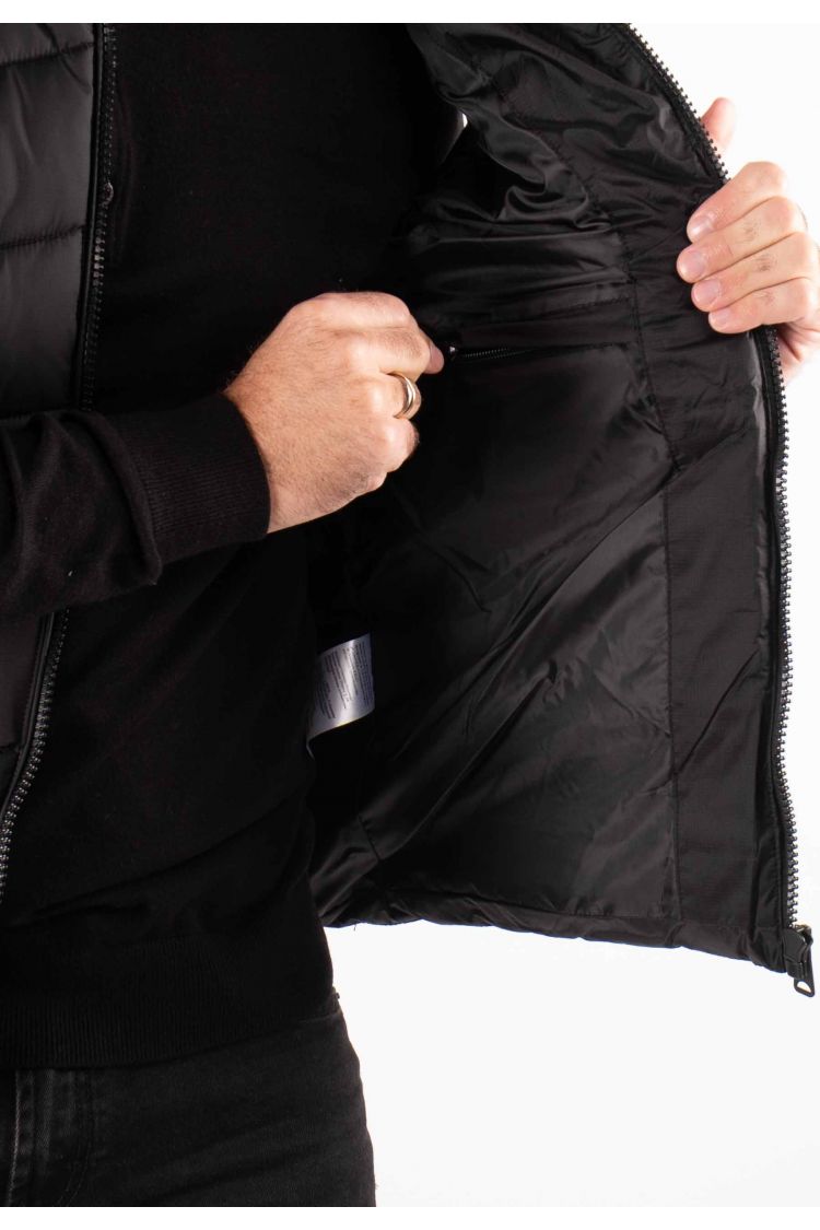 Gilet Sans Manches Homme Paragoose COLOMBUS – Matelassé Noir avec Capuche
