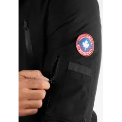 Parka Homme Paragoose CURLING – Veste Hiver à Capuche Fourrure Synthétique – Noir Élégant et Chaud