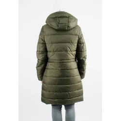 Doudoune Femme Paragoose MAZLA – Manteau Hiver à Capuche et Poches Zippées – Kaki Élégant