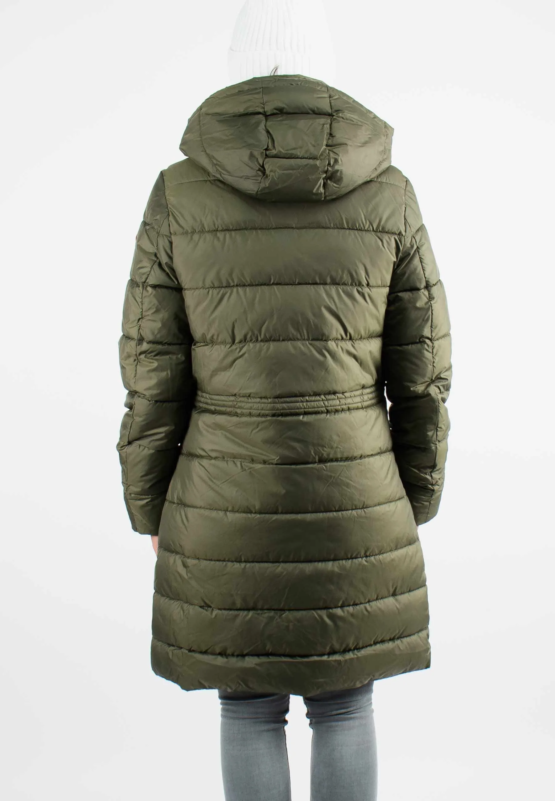 Doudoune Femme Paragoose MAZLA – Manteau Hiver à Capuche et Poches Zippées – Kaki Élégant