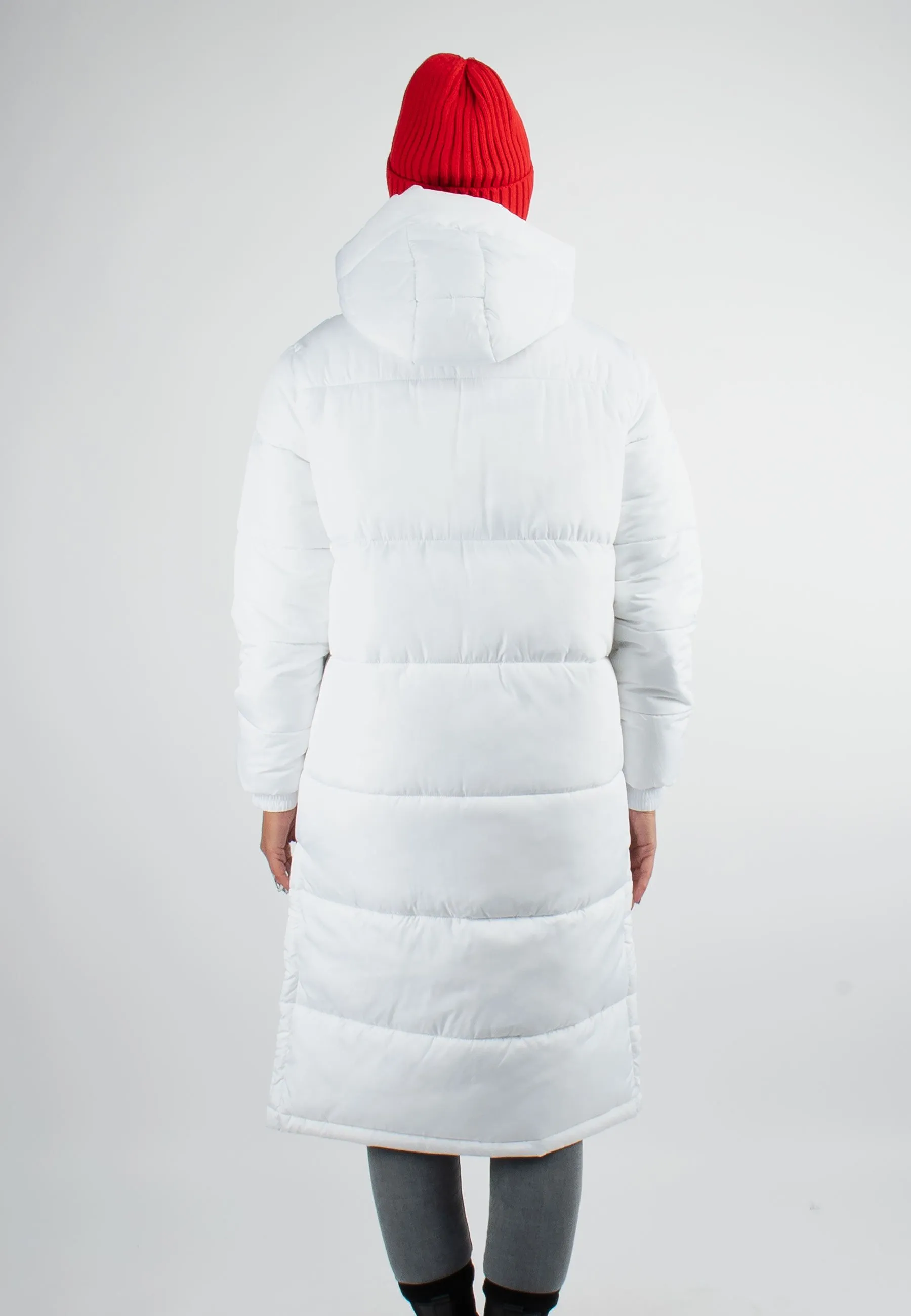 Doudoune Longue Femme Paragoose OLGA – Manteau Hiver Chaud à Capuche Haute – Blanc Neige Élégant