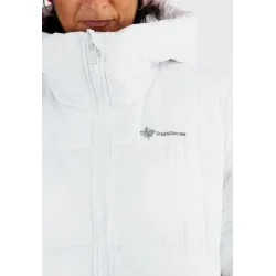 Doudoune Longue Femme Paragoose OLGA – Manteau Hiver Chaud à Capuche Haute – Blanc Neige Élégant