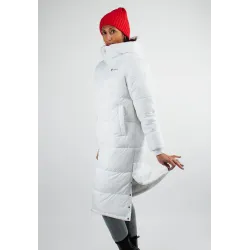 Doudoune Longue Femme Paragoose OLGA – Manteau Hiver Chaud à Capuche Haute – Blanc Neige Élégant