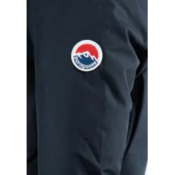 Doudoune Femme Paragoose STANLOWA – Veste Hiver à Zip Jaune Contrasté – Bleu Marine Élégant