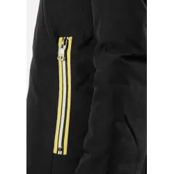 Doudoune Femme Paragoose STANLOWA – Veste Hiver à Zip Jaune – Noir Élégant