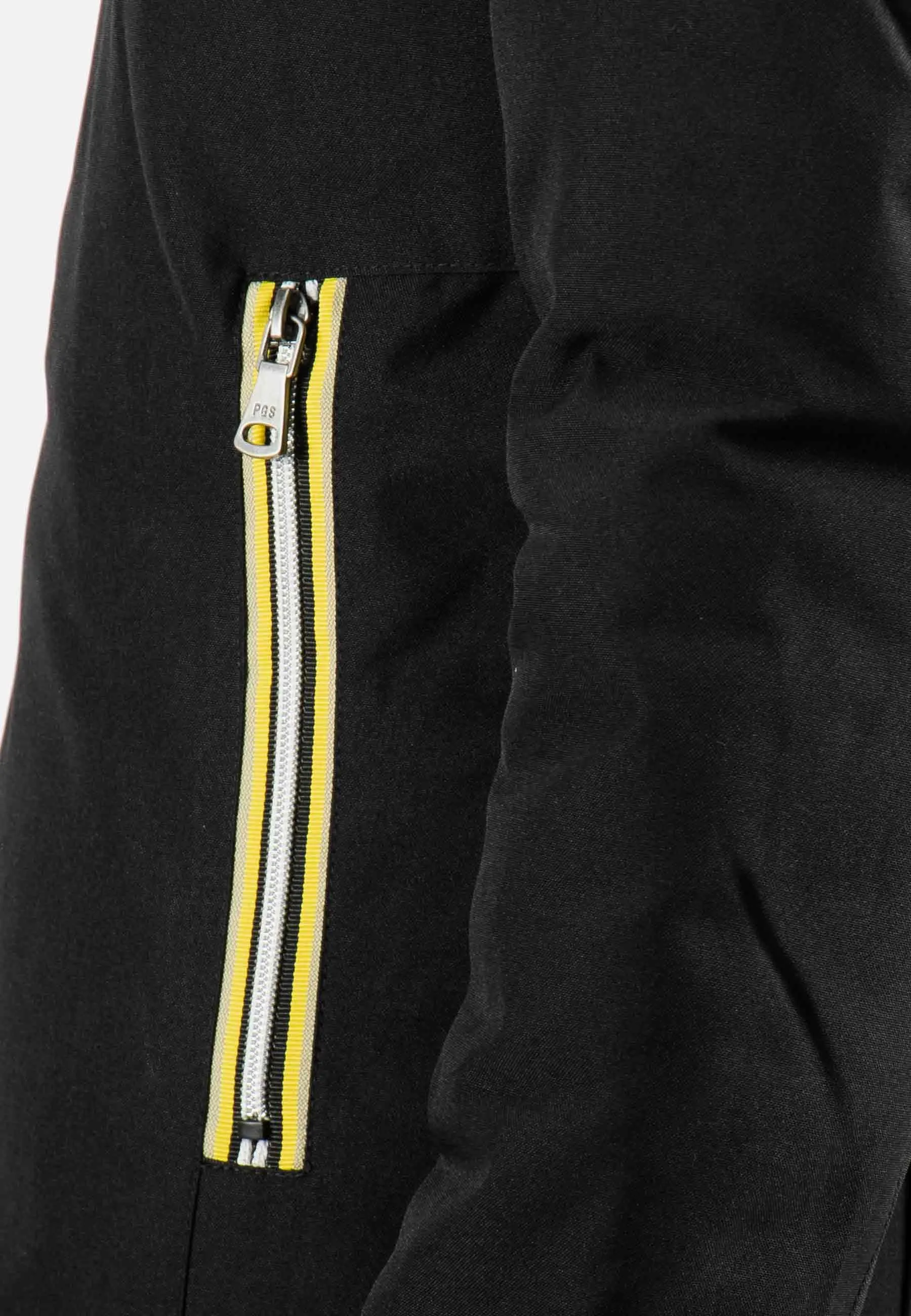 Doudoune Femme Paragoose STANLOWA – Veste Hiver à Zip Jaune – Noir Élégant
