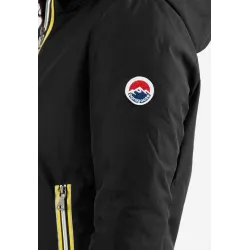 Doudoune Femme Paragoose STANLOWA – Veste Hiver à Zip Jaune – Noir Élégant