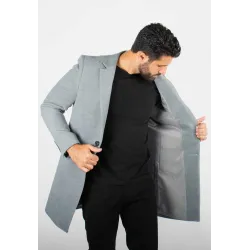 Manteau Gris Pour Homme – Protection Hivernale