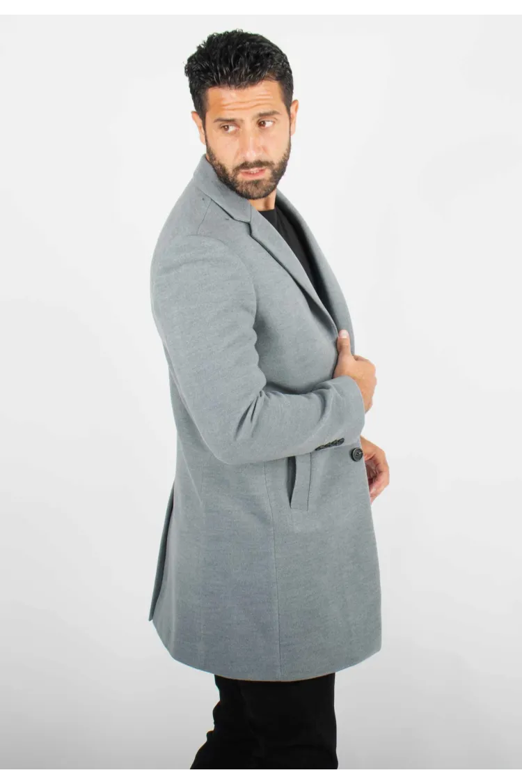 Manteau Gris Pour Homme – Protection Hivernale