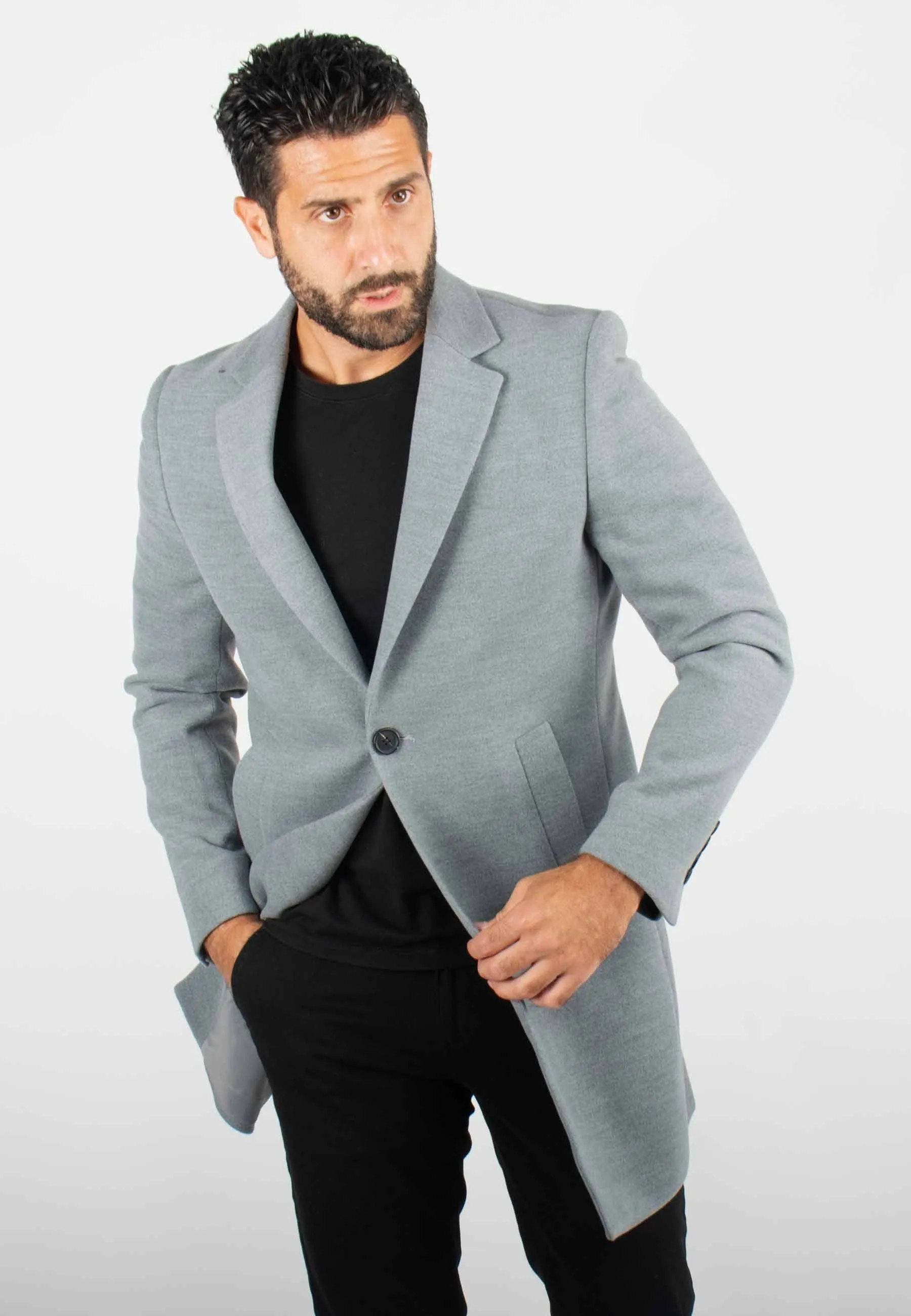 Manteau Gris Pour Homme – Protection Hivernale