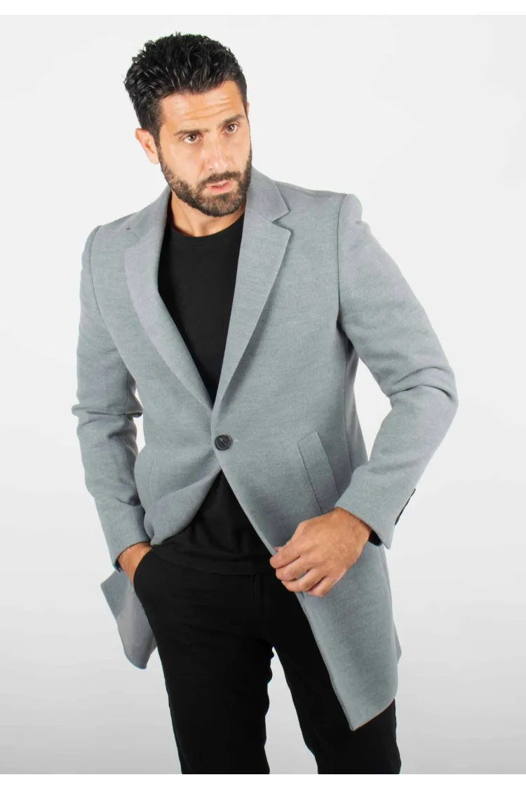 Manteau Gris Pour Homme – Protection Hivernale