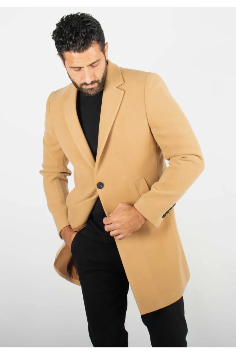 Manteau Camel Pour Homme – Protection Hivernale