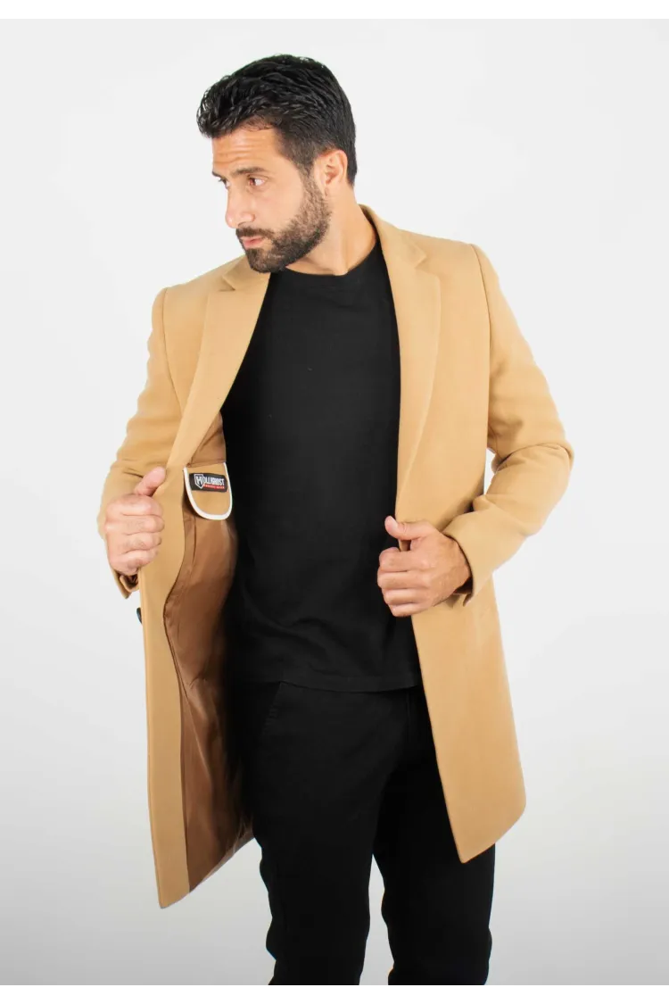 Manteau Camel Pour Homme – Protection Hivernale