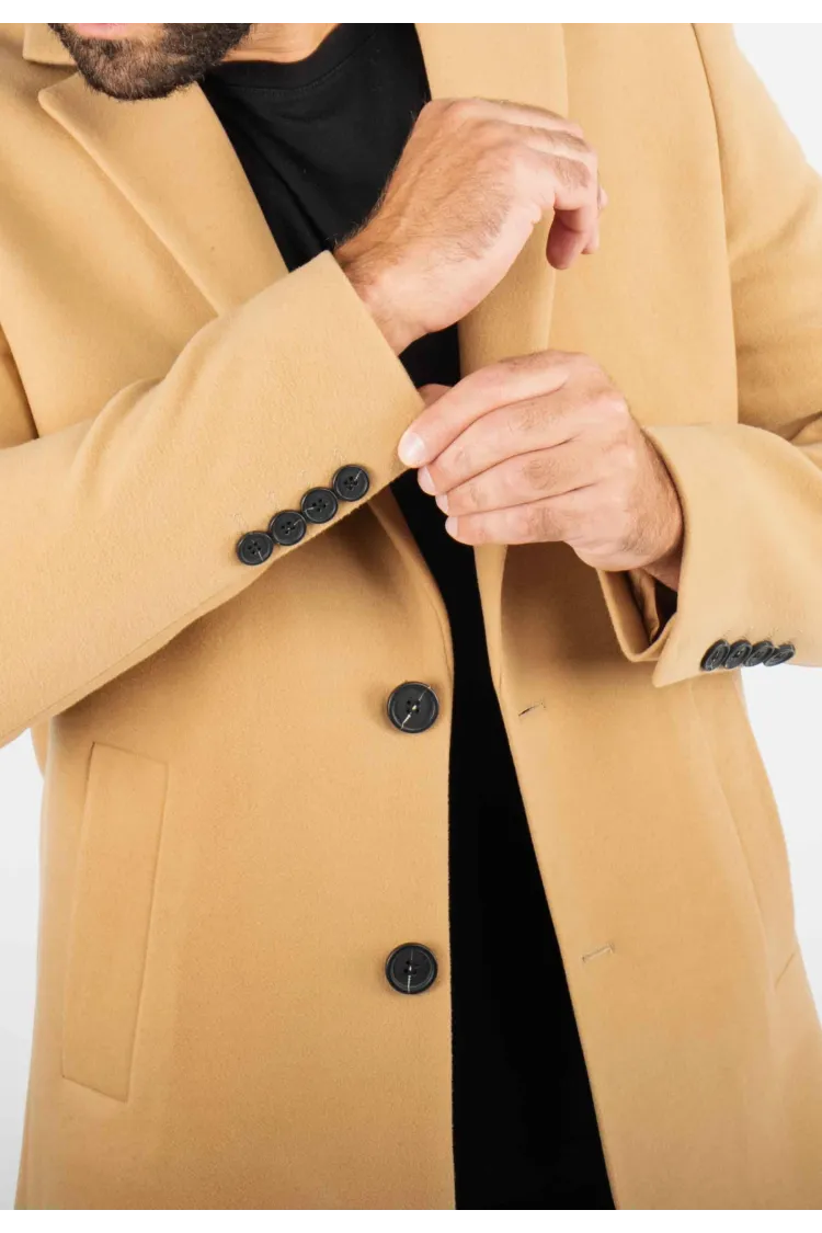 Manteau Camel Pour Homme – Protection Hivernale