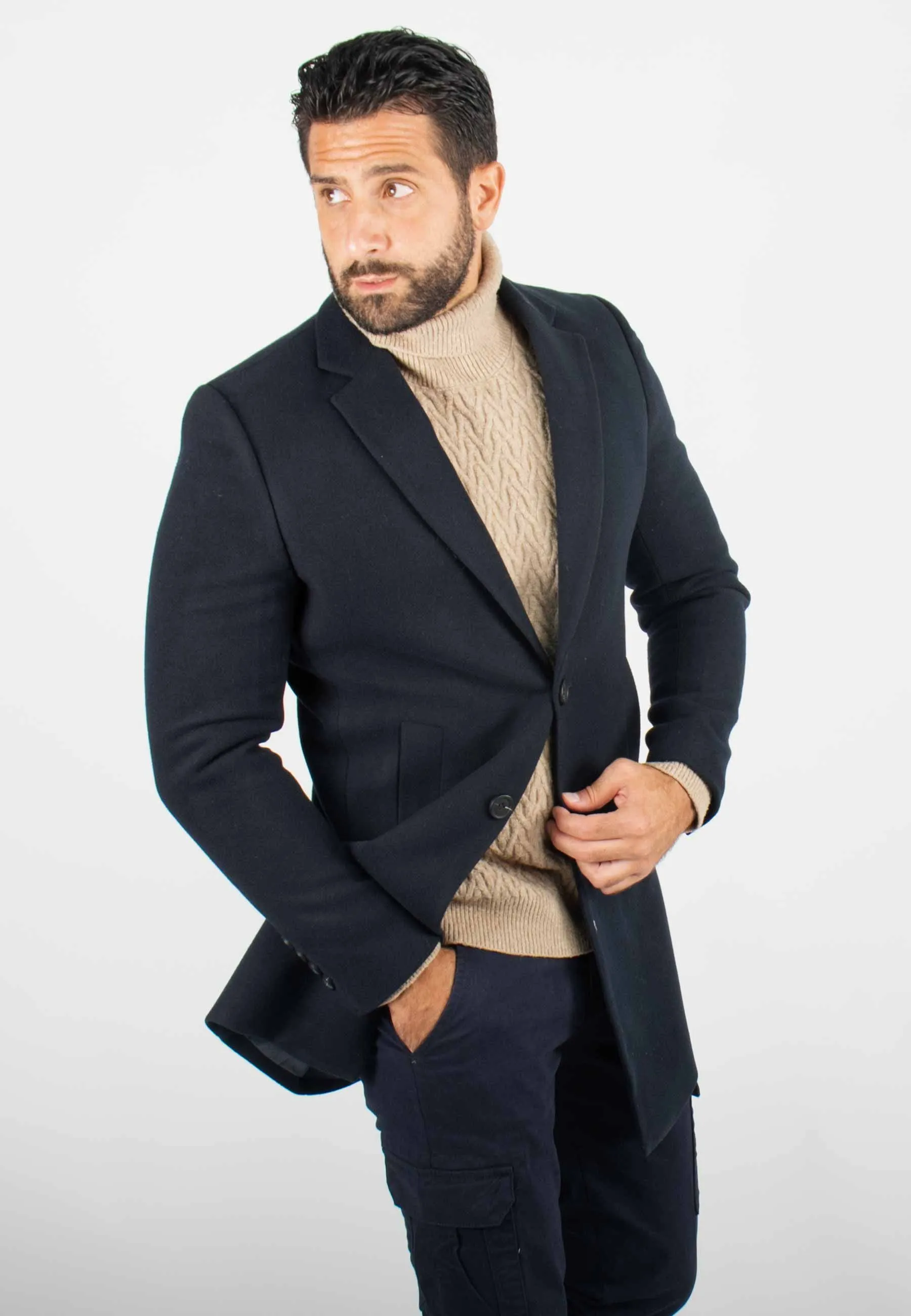 Manteau Navy Pour Homme – Protection Hivernale