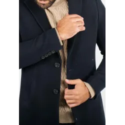 Manteau Navy Pour Homme – Protection Hivernale