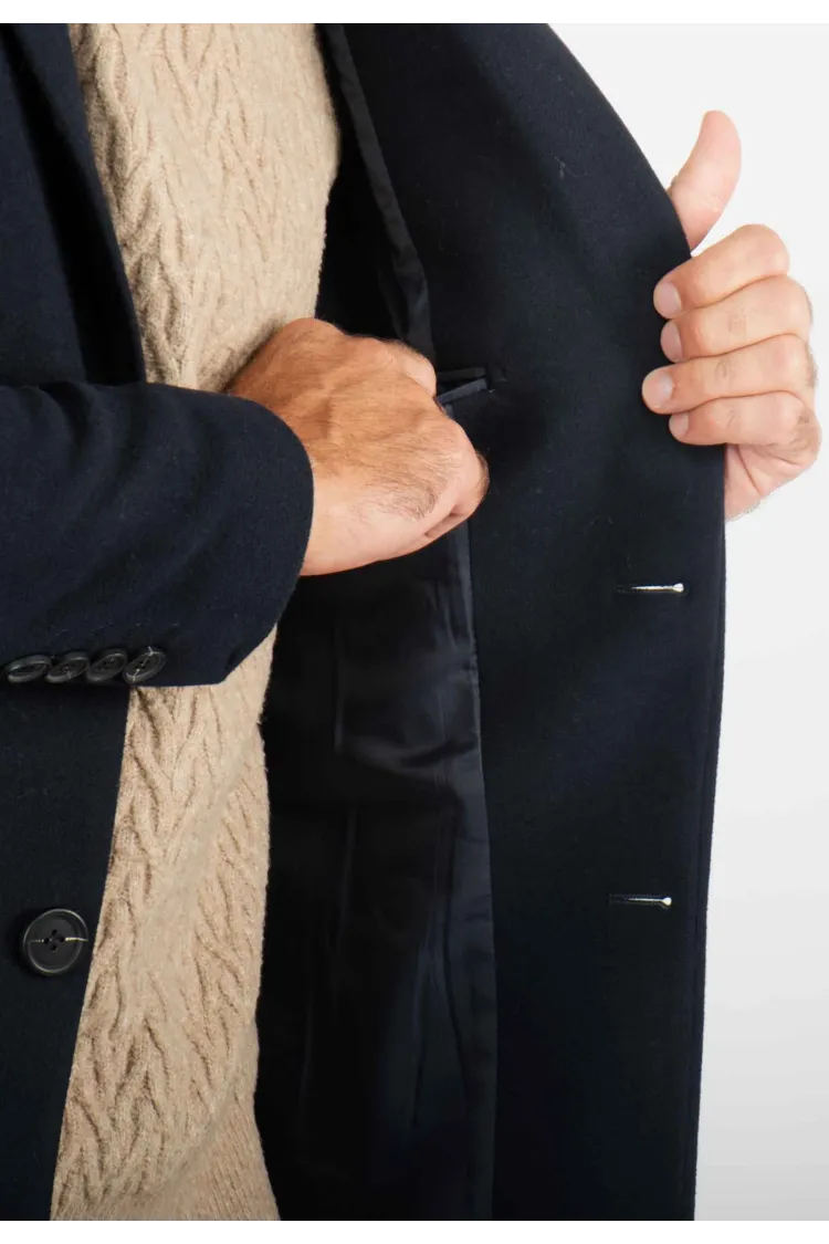 Manteau Navy Pour Homme – Protection Hivernale