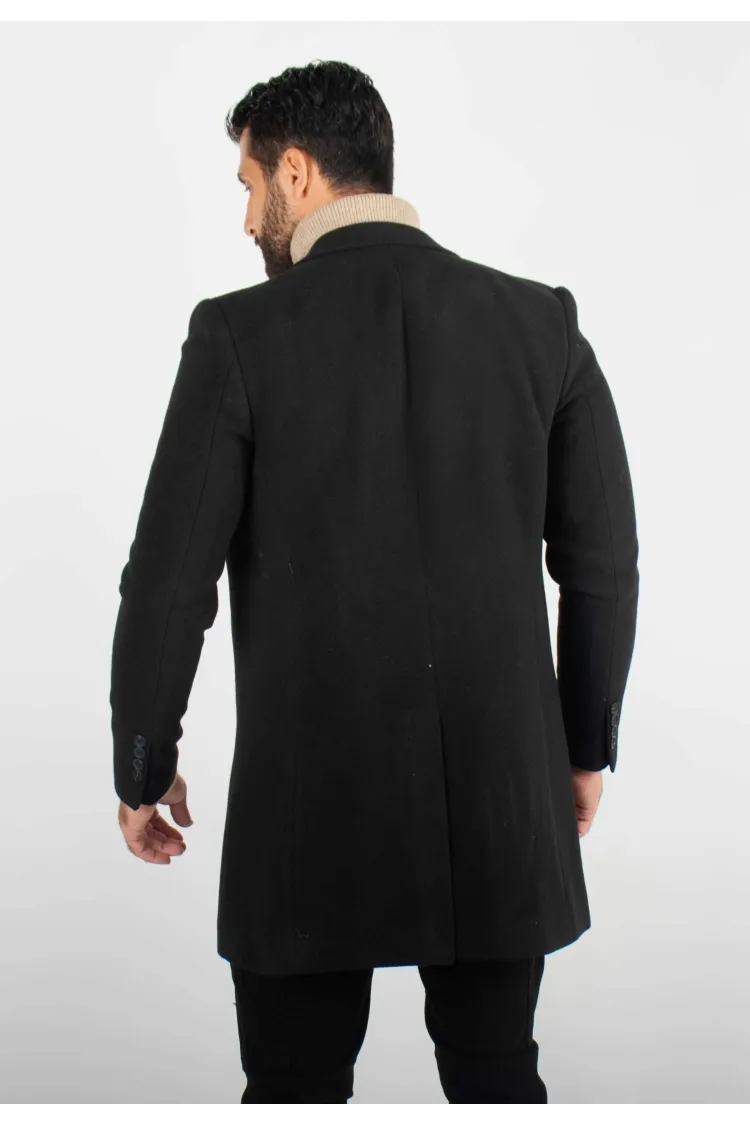 Manteau Noir Pour Homme – Protection Hivernale