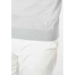 Pull homme col camioneur gris - Touché cachemire
