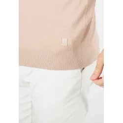 Pull homme col camioneur beige - Touché cachemire