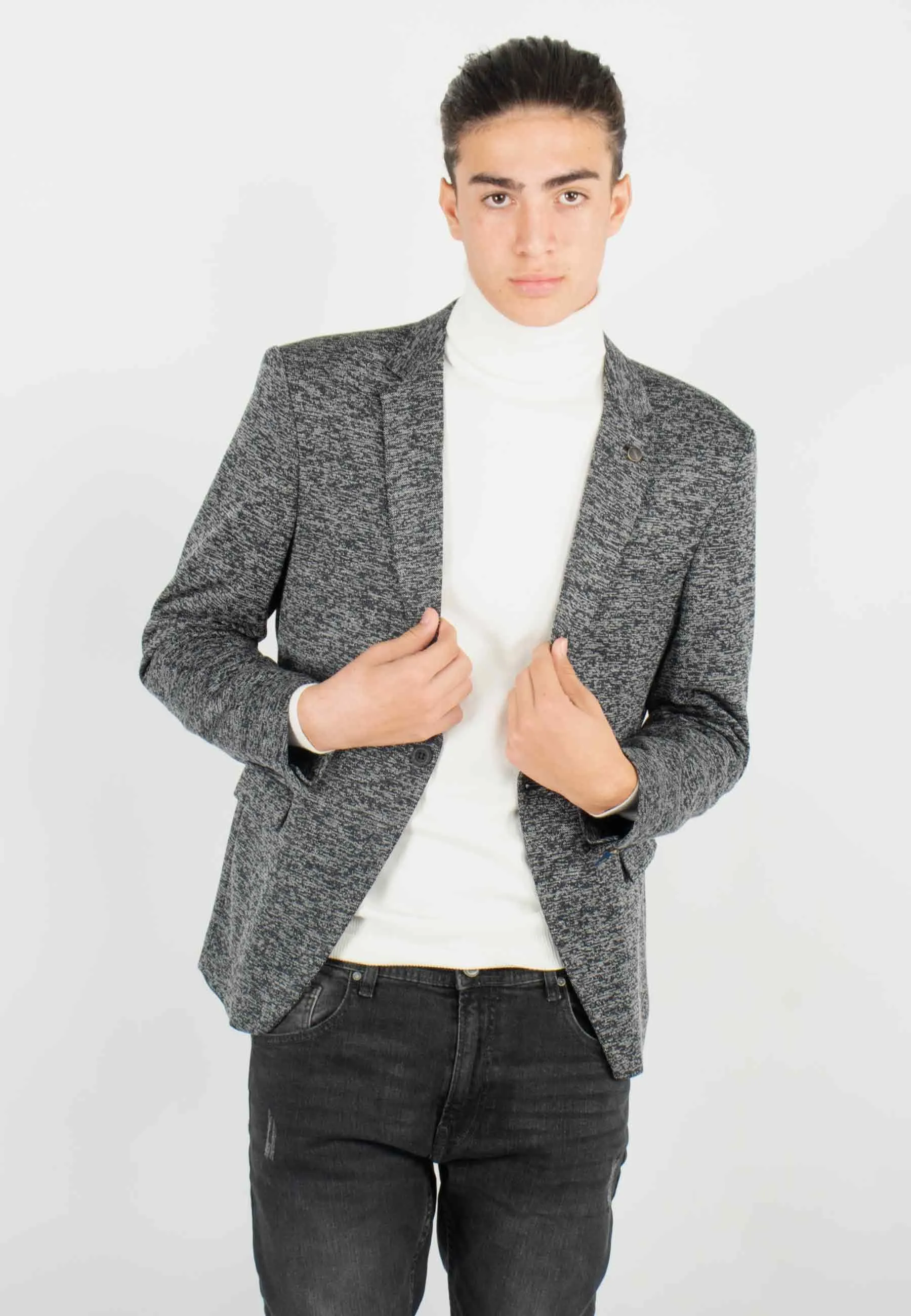 Veste de costume Homme Élégant en Laine Mélangée - Style Moderne et Confort Inégalé