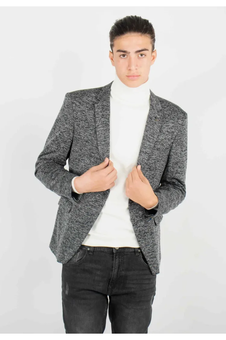 Veste de costume Homme Élégant en Laine Mélangée - Style Moderne et Confort Inégalé