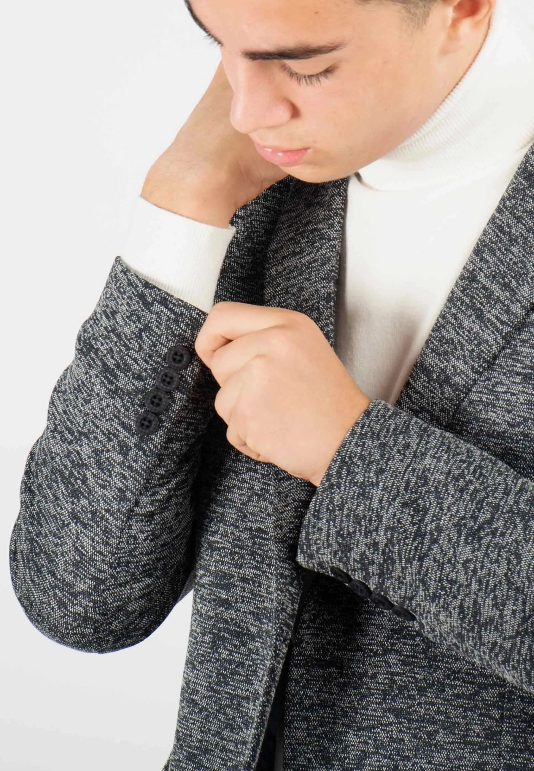 Veste de costume Homme Élégant en Laine Mélangée - Style Moderne et Confort Inégalé
