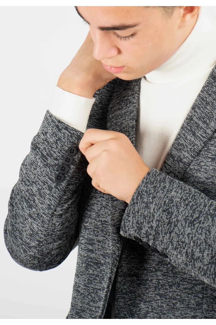 Veste de costume Homme Élégant en Laine Mélangée - Style Moderne et Confort Inégalé