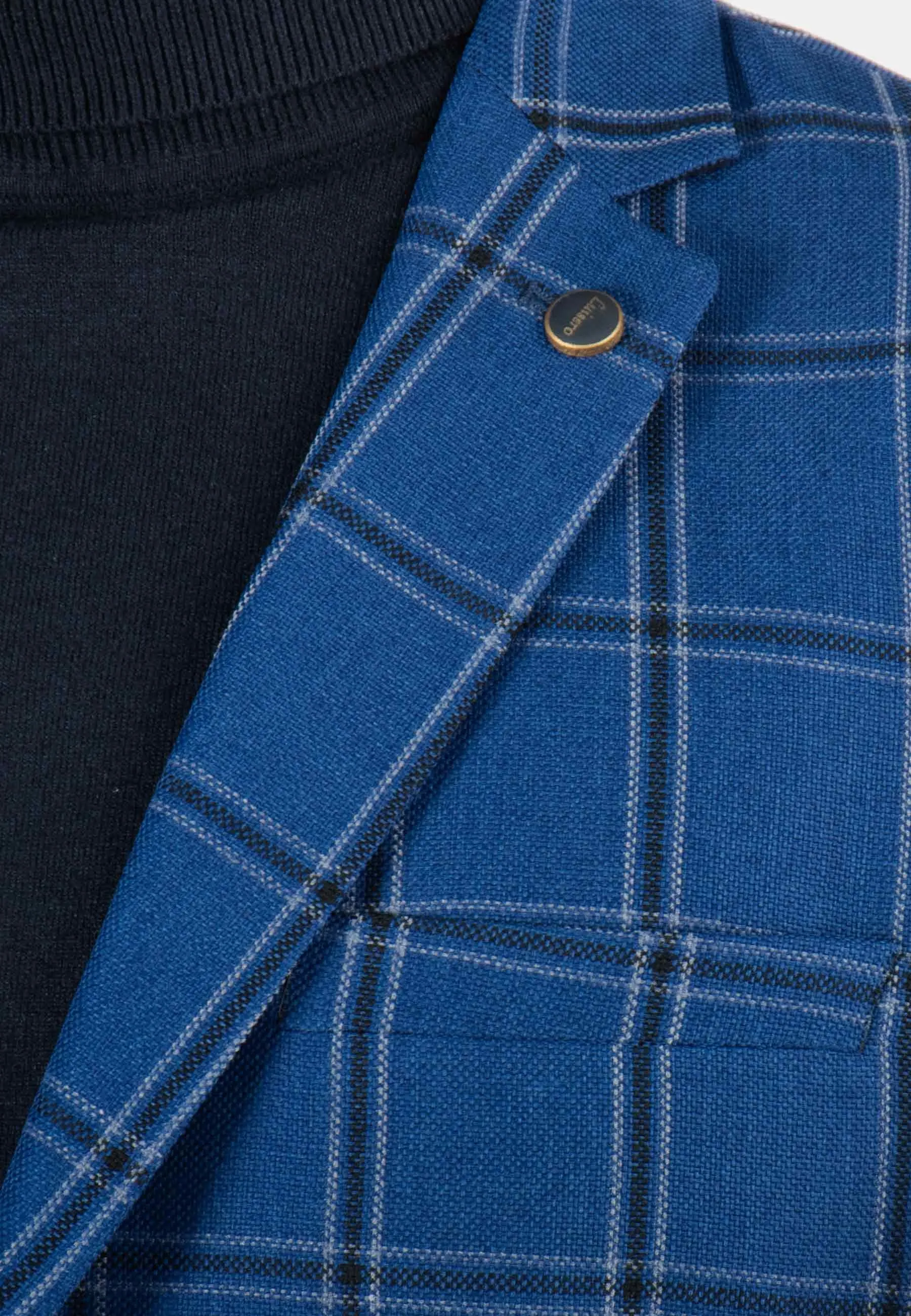 Veste de costume Homme à Carreaux Bleu - Style Audacieux et Chic