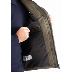 Gilet Sans Manches Homme Paragoose SPOT – Matelassé Kaki avec Capuche