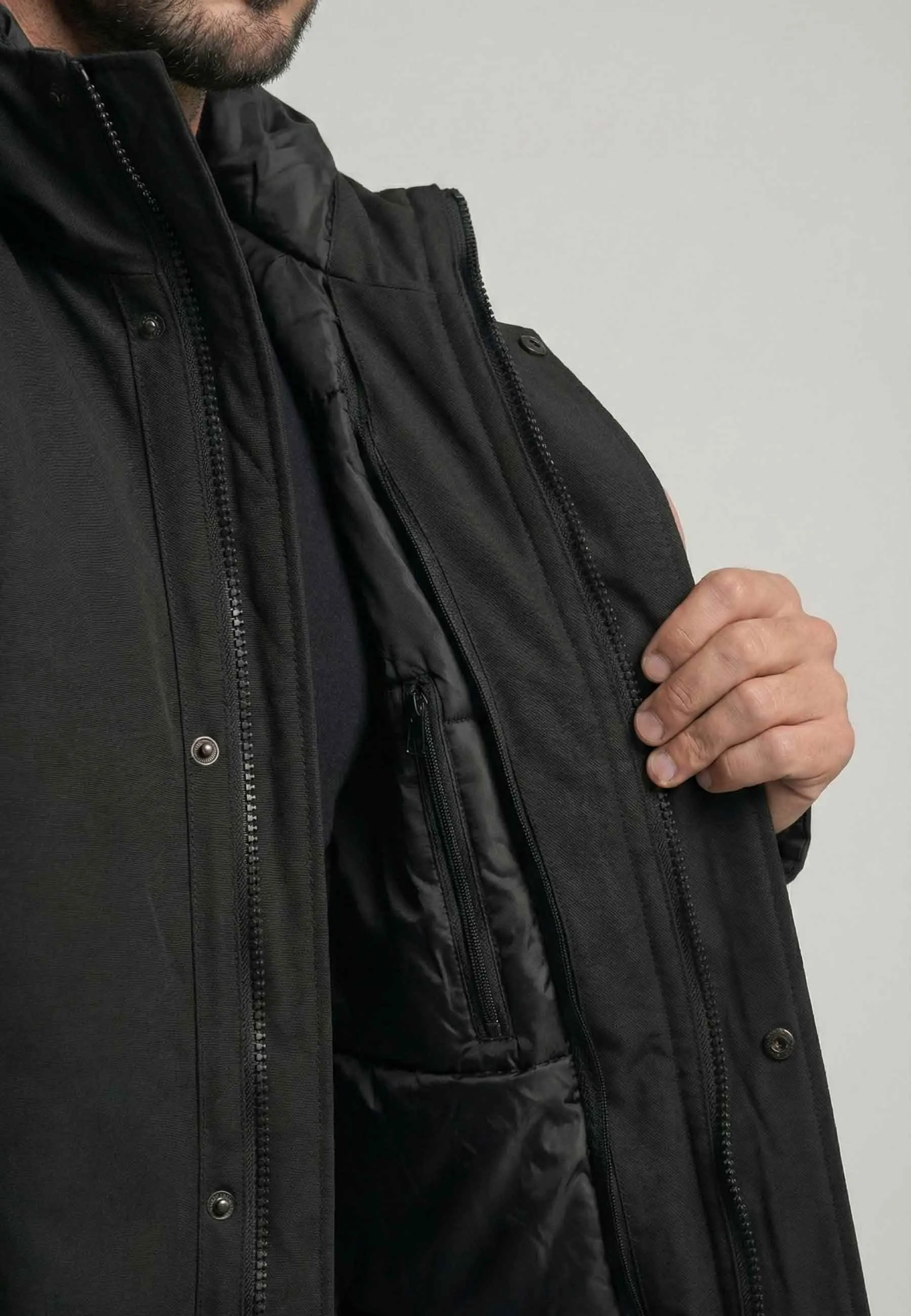 Parka Homme Polar Goose Macky – Noir, Capuche & Isolation
