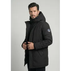 Parka 3-en-1 Polar Goose Macky – Modulable avec Capuche et Gilet Amovibles – Noir